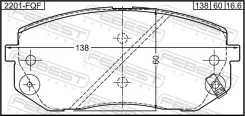 ������� ��������� Hyundai Tucson 18 2018-2021 �����. (� ��������������� ���������) Febest 2201FQF ����