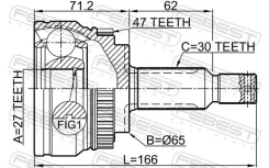 ���� KIA Opirus 03 2002-2006 �����. Febest 2210GHA47 ����