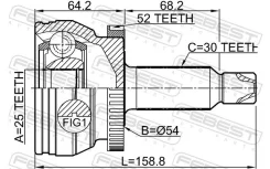 ���� �������� 25x54x30 Febest 2210XM12A52 2210XM12A52 ����