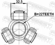 ������� 22x32.5 | ����/��� | Febest 2216CER 2216CER ����