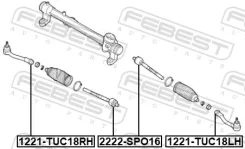 ���� ������� Hyundai Tucson 18 2018-2021 Febest 2222SPO16 ����