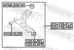 ����� �������� ������ ����� Febest 2224-F2Bjflh 2224F2BJFLH ����
