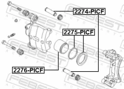 ����������� �������� ���������� ��������� (�� ���� �������) Febest 2275-PICF 2275PICF ����