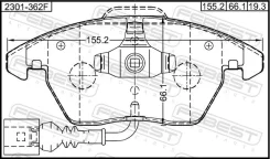 ������� ��������� �������� (� �������� ������) Febest 2301362F 2301362F ����