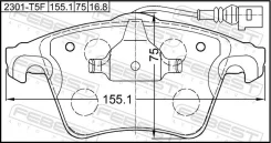 ������� ��������� �������� �������� VW Transporter T5 [178Febest2301T5F] 2301T5F ����