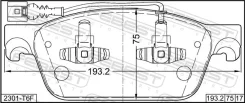 ������� ��������� Volkswagen Campmob. (TYP2/Transp. /LT) -19 �����. (� ����. ������ �������) Febest 2301T6F ����
