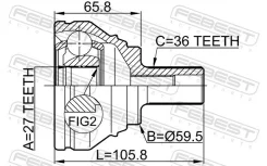 ���� ������� �������� ������ ����� ��� Volkswagen Passat, Volkswagen GOLF, Volkswagen Caddy febest 2310-031 2310031 ����