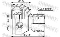 ���� Volkswagen Amarok 2010-2016 �����. Febest 23102H ����