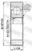 ���� ���������� �������� ����� ��� Volkswagen GOLF, Volkswagen Passat, Skoda Octavia febest 2311-5021 23115021 ����