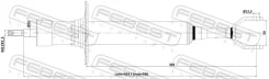 ����������� �������� gas.twin tube Febest 23110001F 23110001F ����