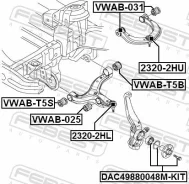 ����� ������� ��������� �������� ������ Febest ������� 2320-2HU | �������� �� ��, ������, 5 ����� | �������� �� 12 ��� | ������ � ������� | ������� 23...