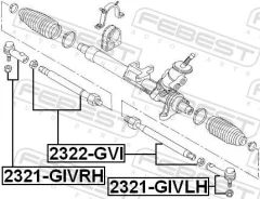 ���������� ������� ���� AUDI A1 2011-2018 ���. Febest 2321GIVLH ����