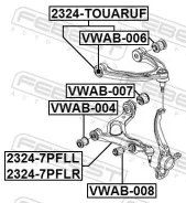 ����� �������� ������ ������ AUDI Q7 [4L] (2005-2015) [178Febest23247PFLR] 23247PFLR ����