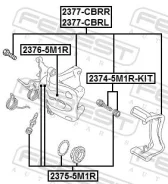 ����������� ���������� �������� ������� ������� ������ ��� Volkswagen GOLF, Volkswagen Passat, Skoda Octavia febest 2375-5m1r 23755M1R ����