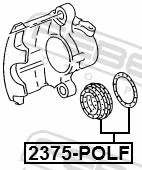 ����������� �������� Mercedes BENZ 200 TD 124. # �����. (�� ���� �������) Febest 2375POLF ����