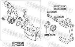 ������� ��������� Volkswagen Passat/4Motion 2006-2011 ����. ���. (� ����������� � ������) Febest 2377B6RLH ����