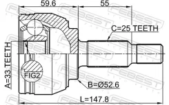 ���� ������� �������� ������ ����� ��� Renault Megane, Renault Duster, Renault Scenic febest 2410-dust 2410DUST ����