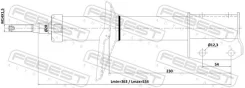 ����������� gas.twin tube | ����� ����/��� | Febest 24110002F ����