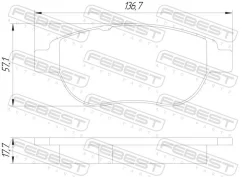 ������� ��������� �������� Febest 2501C4F 2501C4F ����