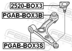 ����� ������� RAM Promaster 2014- ������ �����. ����. Febest 2520BOX3 ����