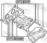 ����������� ���������� �������� ��������� ������� ������ ��� Peugeot Boxer, Peugeot 205, Peugeot 306 febest 2575-boxf 2575BOXF ����