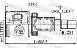 ���� ���������� �������� ������ ��� Volvo V70, Volvo 240, Volvo 740 febest 2711-v70rh 2711V70RH ����