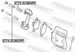 ������ ������������ �������� ���������� ���������, �����, ������, ����� ��� Volkswagen Transporter, BMW 5, BMW 3 Febest 2774-XC90UPF 2774XC90UPF ����