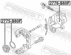 ����������� �������� BMW 5 E60 2001-2009 �����. (�� ���� �������) Febest 2775S60F ����