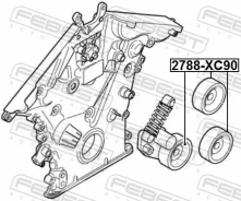 �������� ����� ���������� ����� ��� Mitsubishi Lancer, Mitsubishi Airtrek I, Mitsubishi Galant febest 2788-xc90 2788XC90 ����