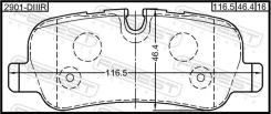 ������� ��������� LAND Rover Range Rover Sport -09 ����. (� ������� � ������. ���������) Febest 2901DIIIR ����