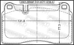 ������� ��������� Mitsubishi Lancer CY/CZ# -17 �����. Febest 2901RRIIIF ����