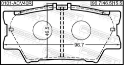 ������� ��������� ������ Febest 0101ACV40R 0101ACV40R ����