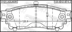 ������� ��������� ������ (� ��������������� ���������) Febest 0101ASU60R 0101ASU60R ����