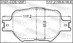 ������� ��������� �������� 04465-30300 Toyota Corolla/Fielder CE121, NZE12#, ZZE12# 2000.08-2006.09 [JP] 0101CDE120F ����
