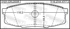 ������� ��������� | ��� ����/��� | Febest 0101GRJ200R ����