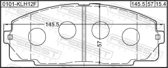 ������� ��������� �������� �������� Toyota Hiace 2.0/2.4/D 84 2.4 (RCH12_, RCH22_)/2.4 D/ 2.4 TD/2.7 [178Febest0101KLH12F] 0101KLH12F ����