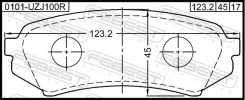 ������� ��������� Toyota LAND Cruiser 100 FZJ10#/HDJ100/HZJ105/UZJ100 -07 ����. Febest 0101UZJ100R ����