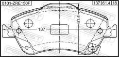 ������� �������� 0101-ZRE150F Febest 0101ZRE150F ����