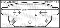 ������� ��������� ������ Febest 0101ZZE150R 0101ZZE150R ����