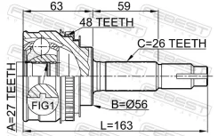 ���� �������� 27x56x26 0110-018A48 0110018A48 Febest Febest 0110018A48 0110018A48 ����