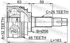 ���� �������� 32x56x26 0110-027A48 0110027A48 Febest Febest 0110027A48 0110027A48 ����