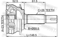   23X55X26 Febest 01101NZFE 