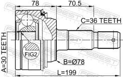���� �������� 30x78x36 | ����� ����/��� | Febest ������� 0110200 | �������� �� ��, ������, 5 ����� | �������� �� 12 ��� | ������ � ������� | ������� 0...