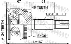 ���� ������� Toyota Camry V40 0110-ACV30A48 Febest 0110-ACV30A48 0110ACV30A48 ����
