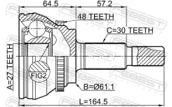 ���� �������� 27x61.2x30 | ����� ����/��� | Febest 0110GSU45A48 0110GSU45A48 ����