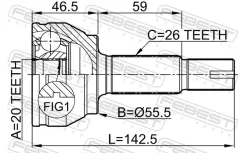 ���� Toyota VITZ KSP130/NCP131/NHP130/NSP13# 2010.12-2020.01 �����. Febest 0110KSP90 ����