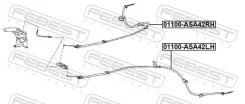���� ����������� ������� ������ ��� Toyota RAV4, Toyota Harrier 13- febest 01100-asa42rh 01100ASA42RH ����