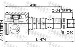 ���� ���������� ����. Camry V40 2.4 Febest 0111-ACV40RH 0111ACV40RH ����