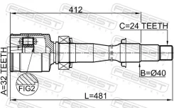 ���� Toyota Camry/Hybrid ACV51/ASV5#/AVV50/GSV50 2011.08-2018.03 �����. ����. Febest 0111ASV50RH ����