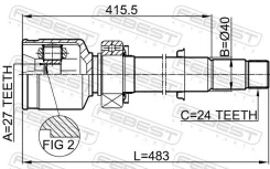 ���� Toyota Camry/Hybrid ACV51/ASV5#/AVV50/GSV50 -18 �����. ����. Febest 0111GSV40RH ����
